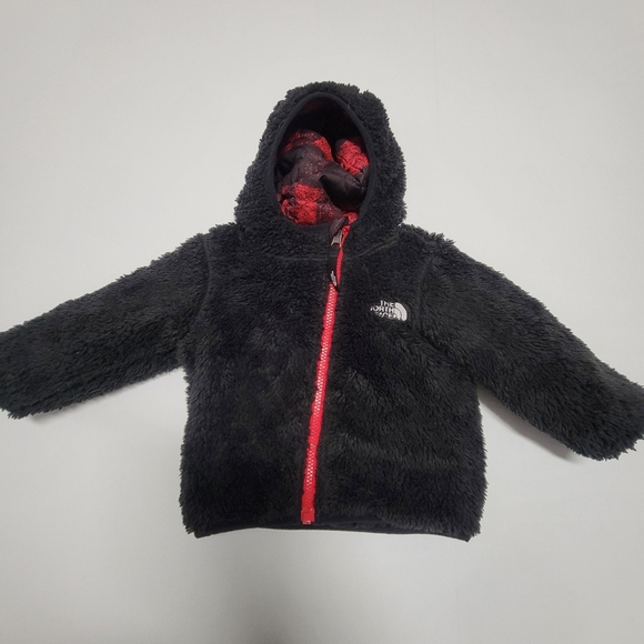 The north face Reversible hooded Fleece puffer jacket Infant 3-6 M. - Picture 6 of 10